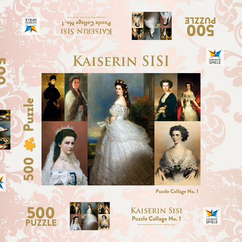 Kaiserin Sisi - Collage Nr. 1 500 Puzzle Schachtel 3D Modell