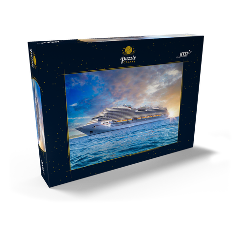 Kreuzfahrtschiff in der Karibik 1000 Puzzle Schachtel Ansicht2