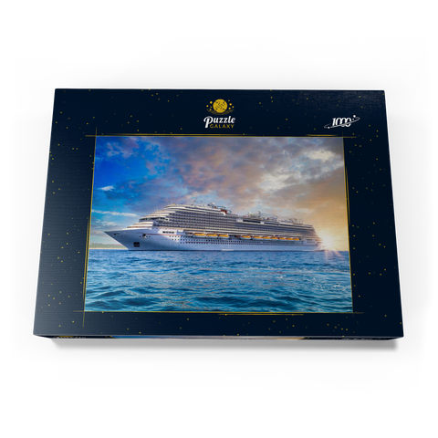 Kreuzfahrtschiff in der Karibik 1000 Puzzle Schachtel Ansicht3