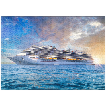 puzzleplate Kreuzfahrtschiff in der Karibik 1000 Puzzle