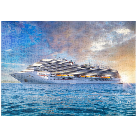 puzzleplate Kreuzfahrtschiff in der Karibik 1000 Puzzle