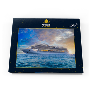 Kreuzfahrtschiff in der Karibik 100 Puzzle Schachtel Ansicht3