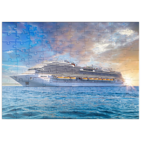 puzzleplate Kreuzfahrtschiff in der Karibik 100 Puzzle