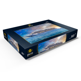Darstellung des Puzzle Motivs Kreuzfahrtschiff in der Karibik - Puzzleteile: 500