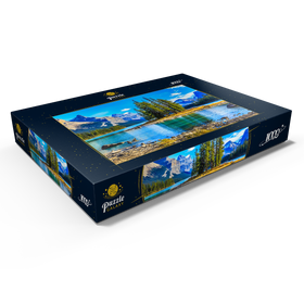 Alternative Darstellung des Puzzle-Motivs Spirit Island im Maligne Lake - Jasper National Park, Kanada – Puzzleteile: 1000