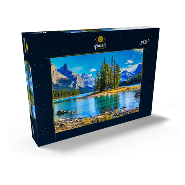 Spirit Island im Maligne Lake - Jasper National Park, Kanada 1000 Puzzle Schachtel Ansicht2