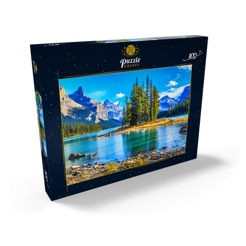 Spirit Island im Maligne Lake - Jasper National Park, Kanada 100 Puzzle Schachtel Ansicht2