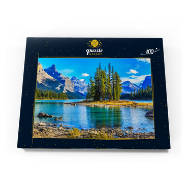 Spirit Island im Maligne Lake - Jasper National Park, Kanada 100 Puzzle Schachtel Ansicht3