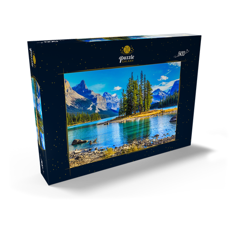 Spirit Island im Maligne Lake - Jasper National Park, Kanada 500 Puzzle Schachtel Ansicht2