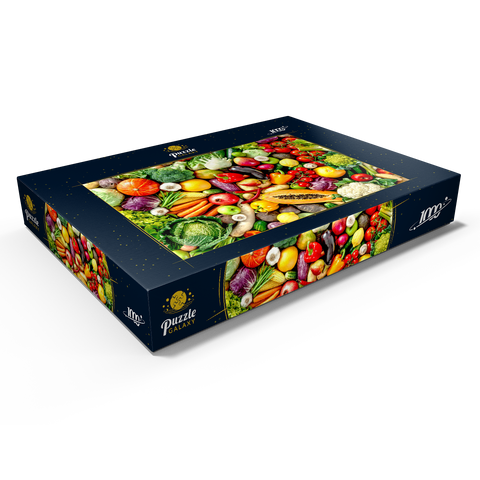 Sortiment an frischem Obst und Gemüse 1000 Puzzle Schachtel Ansicht1