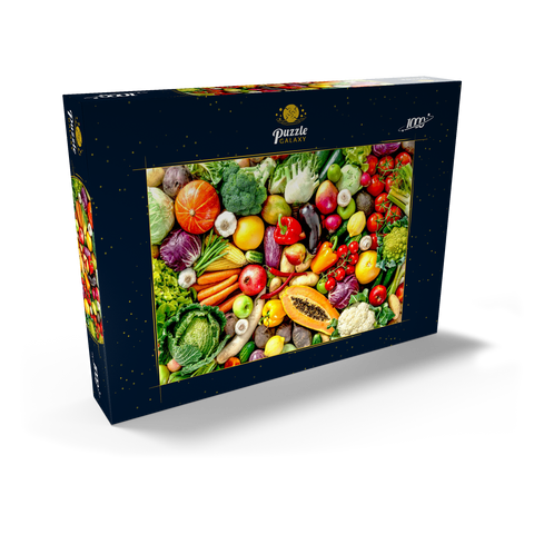 Sortiment an frischem Obst und Gemüse 1000 Puzzle Schachtel Ansicht2
