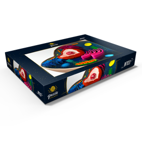 Darstellung des Puzzle Motivs Die Struktur einer biologischen Zelle (3D-Modell) - Puzzleteile: 1000