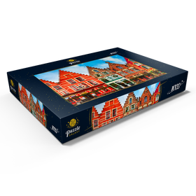 Alternative Darstellung des Puzzle-Motivs Grote Markt in der mittelalterlichen Stadt Brügge, Belgien – Puzzleteile: 1000