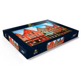 Darstellung des Puzzle Motivs Grote Markt in der mittelalterlichen Stadt Brügge, Belgien - Puzzleteile: 200