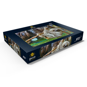 Alternative Darstellung des Puzzle-Motivs Faultiere im San Jose Rettungszentrum, Costa Rica – Puzzleteile: 1000