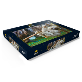 Darstellung des Puzzle Motivs Faultiere im San Jose Rettungszentrum, Costa Rica - Puzzleteile: 200