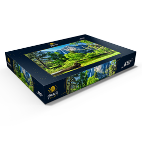 Darstellung des Puzzle Motivs Yosemite-Wasserfall, Yosemite-Nationalpark, Kalifornien - Puzzleteile: 1000