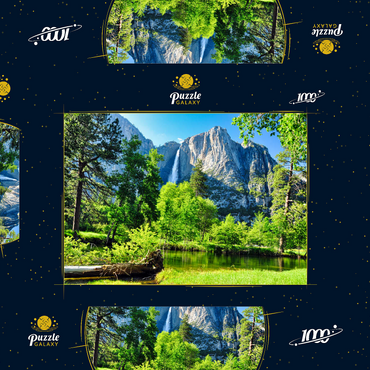 Yosemite-Wasserfall, Yosemite-Nationalpark, Kalifornien 1000 Puzzle Schachtel 3D Modell
