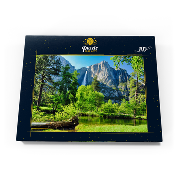 Yosemite-Wasserfall, Yosemite-Nationalpark, Kalifornien 100 Puzzle Schachtel Ansicht3