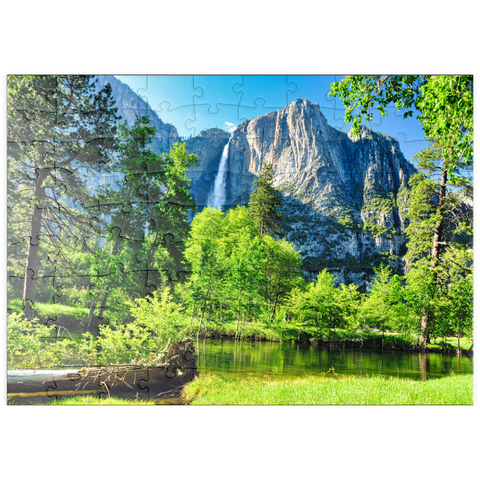 puzzleplate Yosemite-Wasserfall, Yosemite-Nationalpark, Kalifornien 100 Puzzle