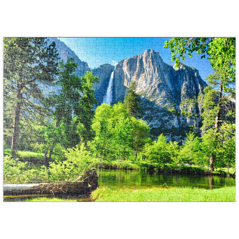 puzzleplate Yosemite-Wasserfall, Yosemite-Nationalpark, Kalifornien 500 Puzzle