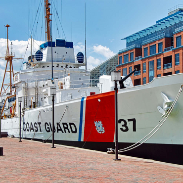 Taney (WHEC–37) Coast Guard Schiff im Maritimen Museum in Baltimore, Maryland 100 Puzzle 3D Modell