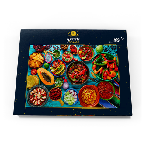 Mexikanisches Essen 100 Puzzle Schachtel Ansicht3