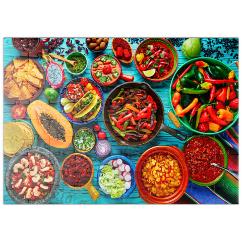 puzzleplate Mexikanisches Essen 100 Puzzle