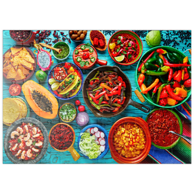 Darstellung des Puzzle Motivs Mexikanisches Essen - Puzzleteile: 100