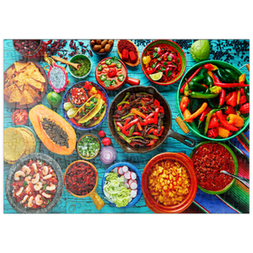 Darstellung des Puzzle Motivs Mexikanisches Essen - Puzzleteile: 200