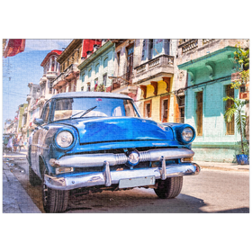 Darstellung des Puzzle-Motivs Oldtimer in Havanna, Kuba – Puzzleteile: 1000