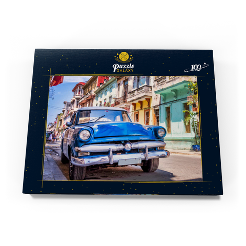 Oldtimer in Havanna, Kuba 100 Puzzle Schachtel Ansicht3