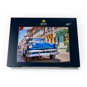 Oldtimer in Havanna, Kuba 500 Puzzle Schachtel Ansicht3