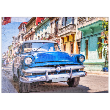 puzzleplate Oldtimer in Havanna, Kuba 500 Puzzle