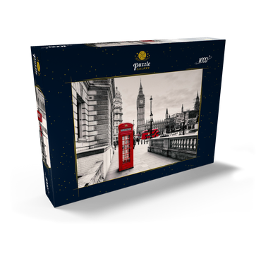 Rote Telefonzelle in London 1000 Puzzle Schachtel Ansicht2