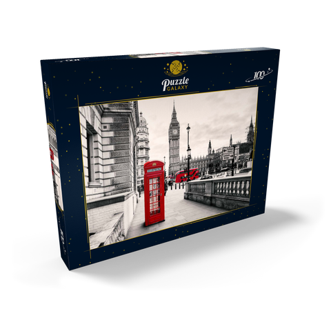 Rote Telefonzelle in London 100 Puzzle Schachtel Ansicht2
