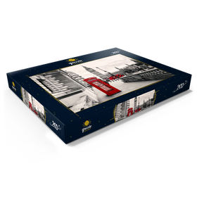 Darstellung des Puzzle Motivs Rote Telefonzelle in London - Puzzleteile: 200