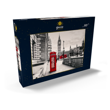 Rote Telefonzelle in London 500 Puzzle Schachtel Ansicht2