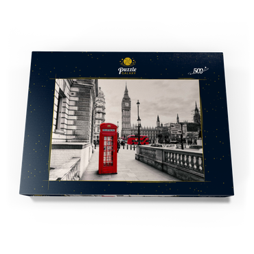 Rote Telefonzelle in London 500 Puzzle Schachtel Ansicht3