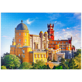Darstellung des Puzzle Motivs Palácio Nacional da Pena in Sintra, Lissabon, Portugal - Puzzleteile: 1000