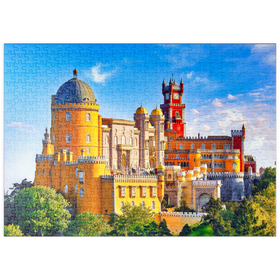 Darstellung des Puzzle Motivs Palácio Nacional da Pena in Sintra, Lissabon, Portugal - Puzzleteile: 500