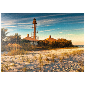 Darstellung des Puzzle-Motivs Sanibel Island-Leuchtturm in Sanibel Island, Florida – Puzzleteile: 1000