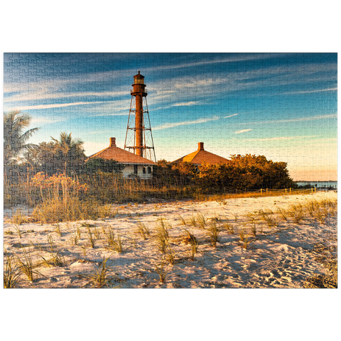 puzzleplate Sanibel Island-Leuchtturm in Sanibel Island, Florida 1000 Puzzle