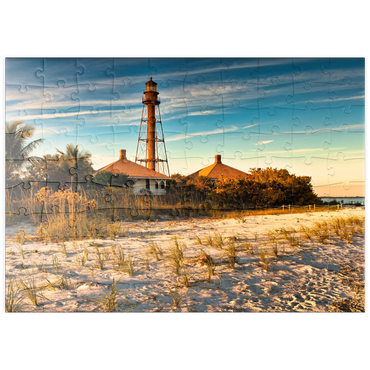 puzzleplate Sanibel Island-Leuchtturm in Sanibel Island, Florida 100 Puzzle