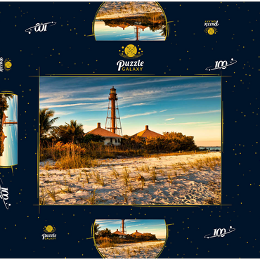 Sanibel Island-Leuchtturm in Sanibel Island, Florida 100 Puzzle Schachtel 3D Modell