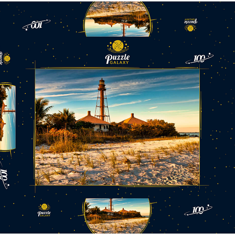 Sanibel Island-Leuchtturm in Sanibel Island, Florida 100 Puzzle Schachtel 3D Modell