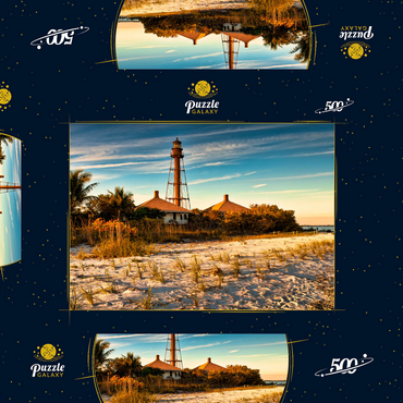 Sanibel Island-Leuchtturm in Sanibel Island, Florida 500 Puzzle Schachtel 3D Modell