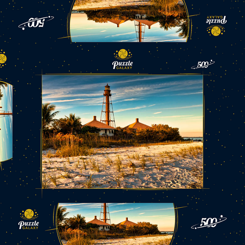 Sanibel Island-Leuchtturm in Sanibel Island, Florida 500 Puzzle Schachtel 3D Modell
