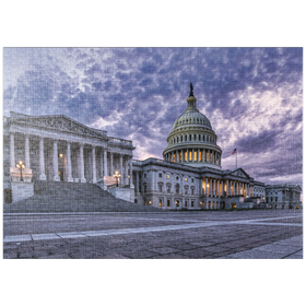 Darstellung des Puzzle-Motivs Das Kapitol in Washington D.C, Vereinigte Staaten von Amerika – Puzzleteile: 1000