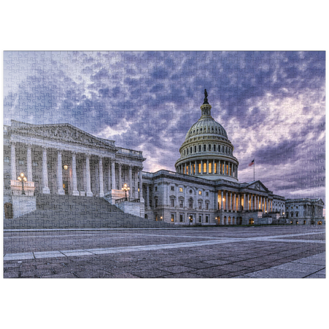 puzzleplate Das Kapitol in Washington D.C, Vereinigte Staaten von Amerika 1000 Puzzle